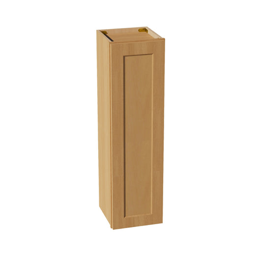 W1242-ST  Wall Cabinet 1 Door & 2 Shelves - Shaker Style - Timber   12"W x 42"H x 12"D