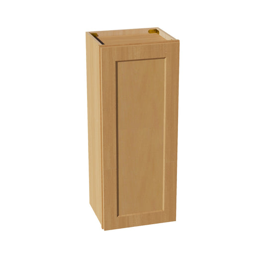 W1536-ST  Wall Cabinet 1 Door & 2 Shelves - Shaker Style - Timber   15"W x 36"H x 12"D