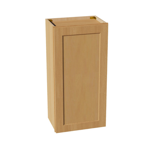 W1836-ST: Shaker Timber 18"W x 36"H 1 Door & 2 Shelves Standard Wall Cabinet