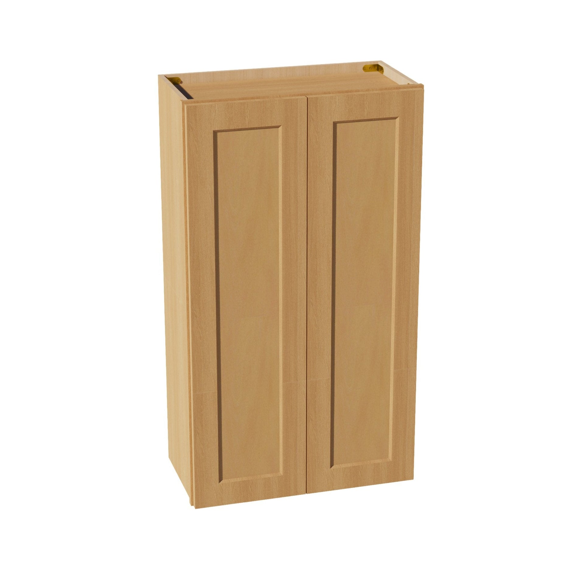 W2442-ST  Wall Cabinet 2 Doors & 2 Shelves - Shaker Style - Timber   24"W x 42"H x 12"D