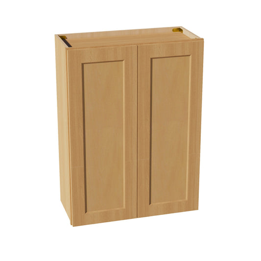 W2736-ST  Wall Cabinet 2 Doors & 2 Shelves - Shaker Style - Timber   27"W x 36"H x 12"D