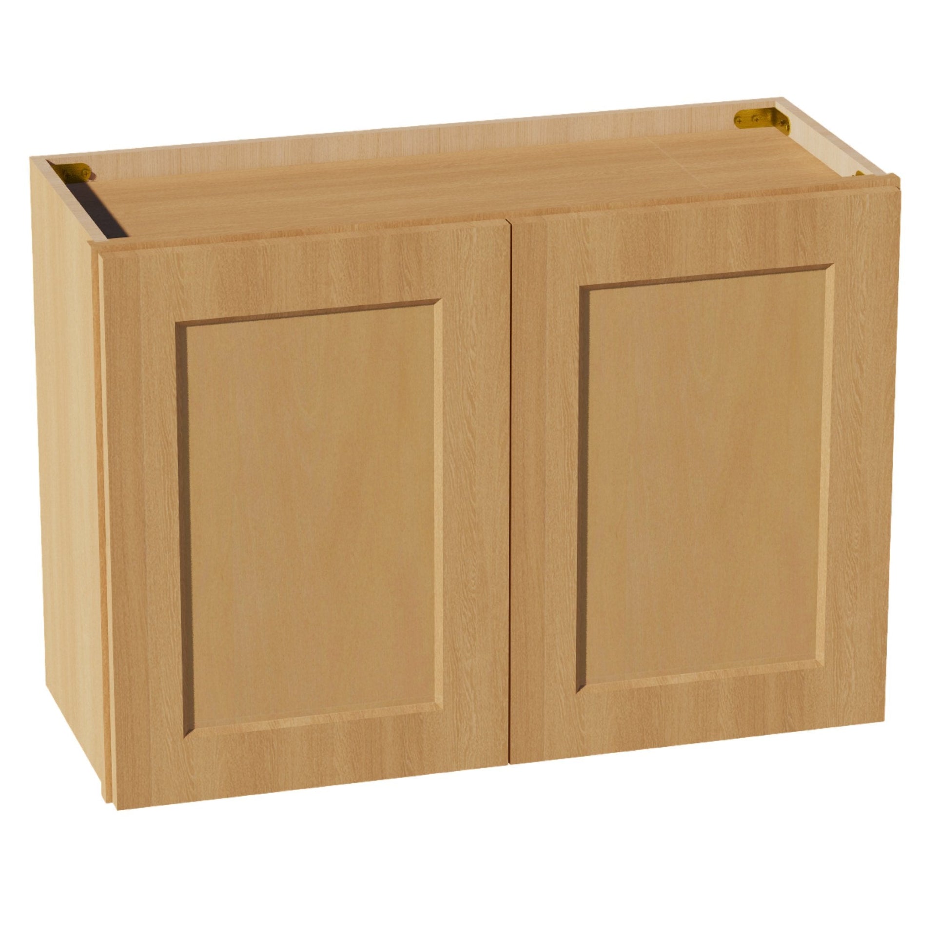 W3021-ST  Wall Cabinet 2 Doors & 2 Shelves - Shaker Style - Timber   30"W x 21"H x 12"D