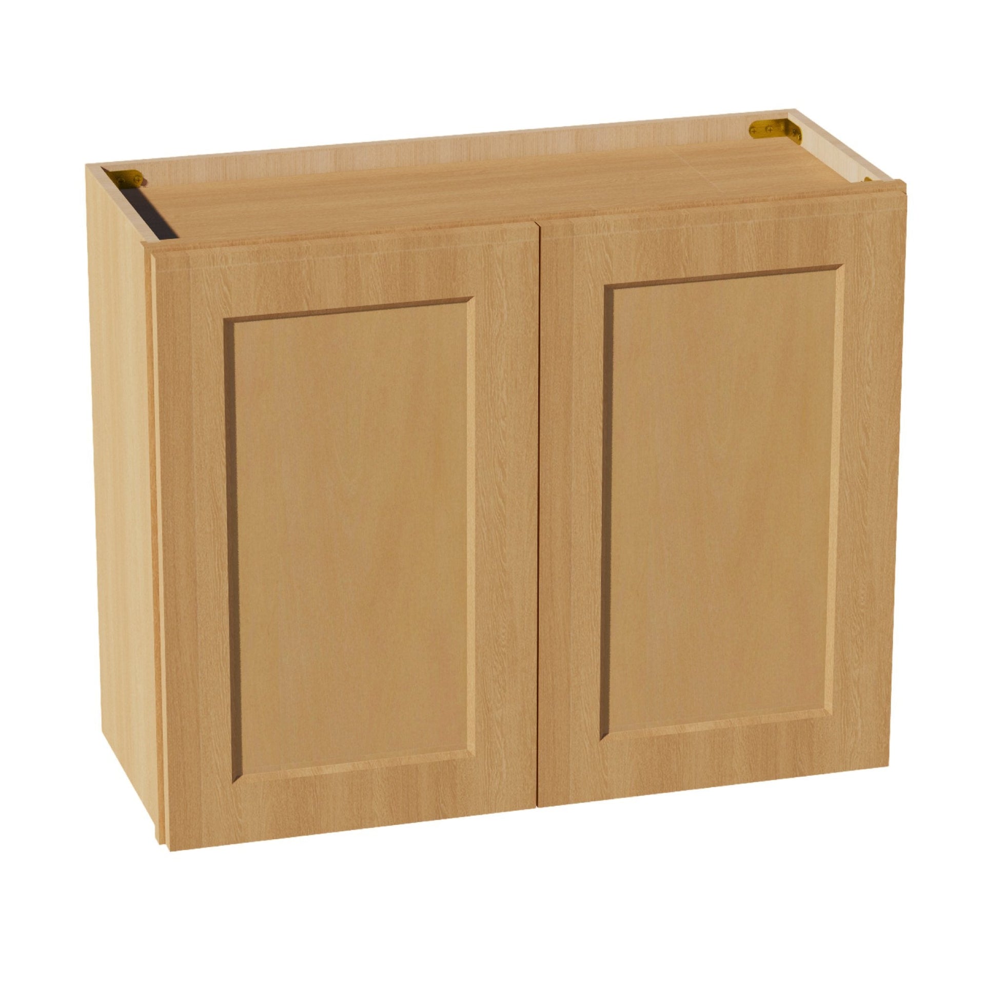 W3024-ST  Wall Cabinet 2 Doors & 2 Shelves - Shaker Style - Timber   30"W x 24"H x 12"D
