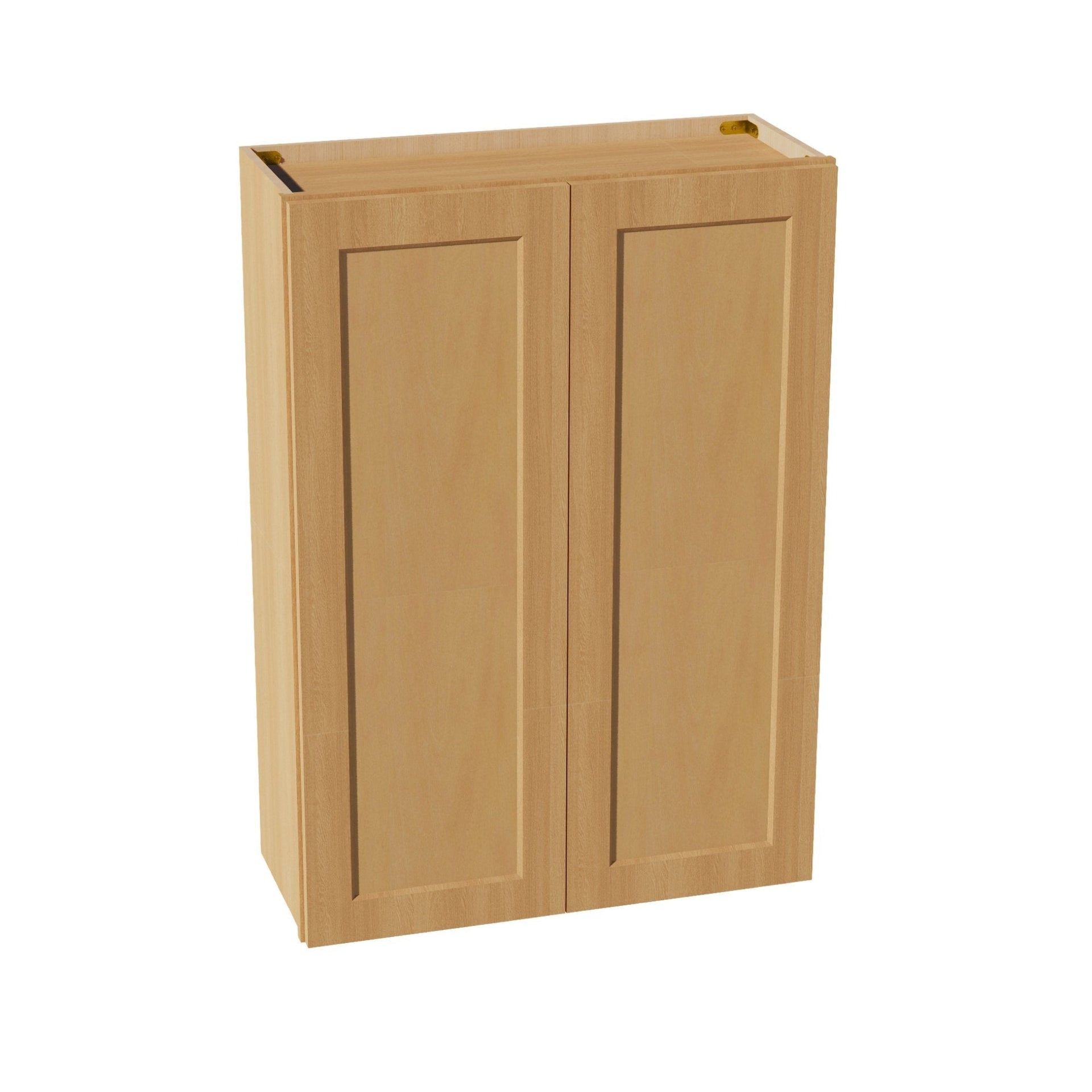 W3042-ST  Wall Cabinet 2 Doors & 2 Shelves - Shaker Style - Timber   30"W x 42"H x 12"D