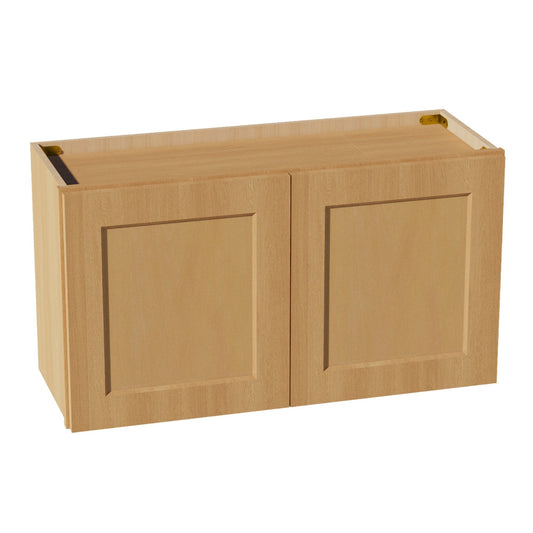 W331824-ST  Wall Cabinet 2 Doors & 2 Shelves - Shaker Style - Timber   33"W x 18"H x 24"D