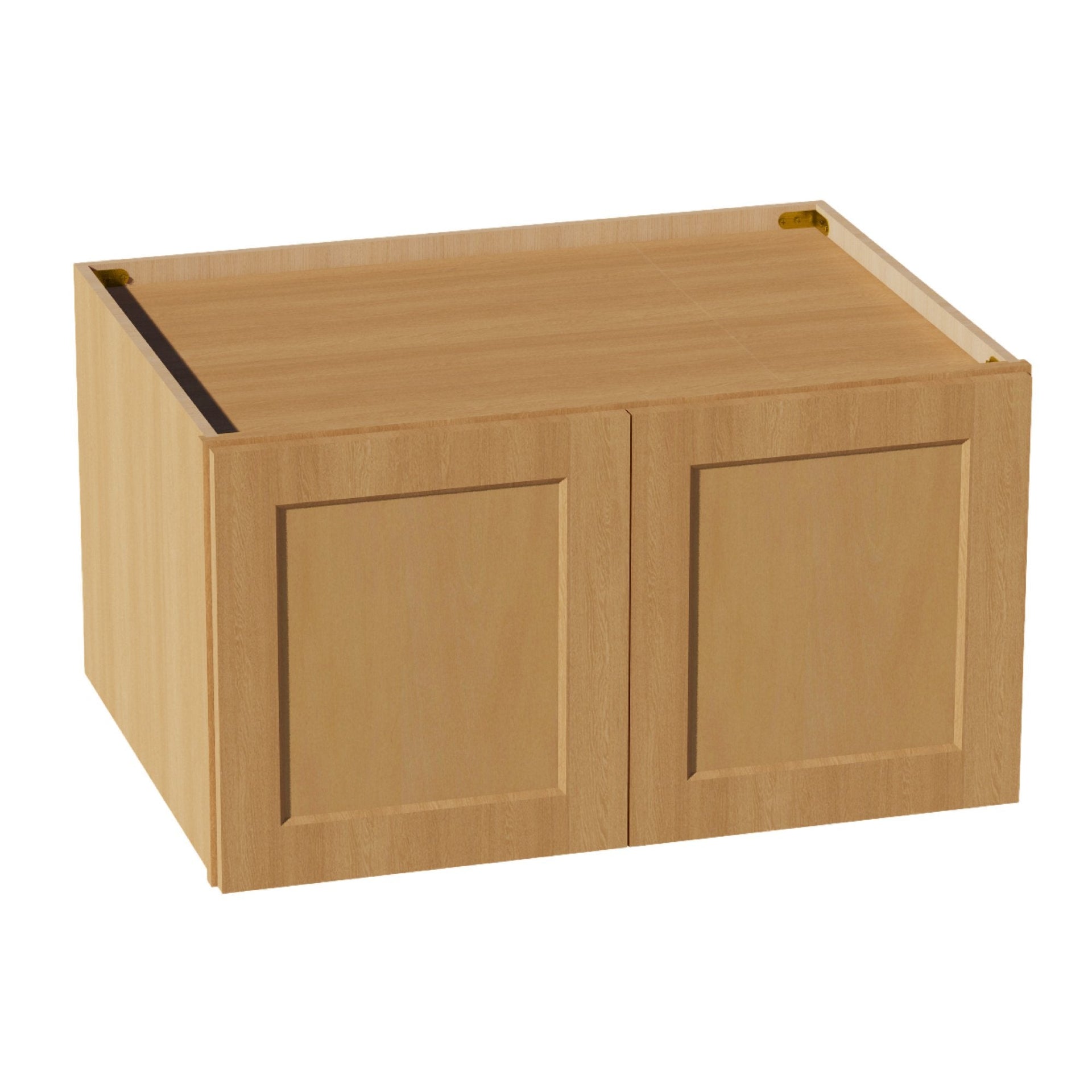 W3318-ST  Wall Cabinet 2 Doors & 2 Shelves - Shaker Style - Timber   33"W x 18"H x 12"D
