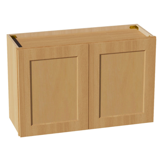 W3321-ST  Wall Cabinet 2 Doors & 2 Shelves - Shaker Style - Timber   33"W x 21"H x 12"D