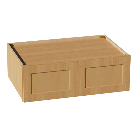 W3612-ST  Wall Cabinet 2 Doors & 2 Shelves - Shaker Style - Timber   36"W x 12"H x 12"D