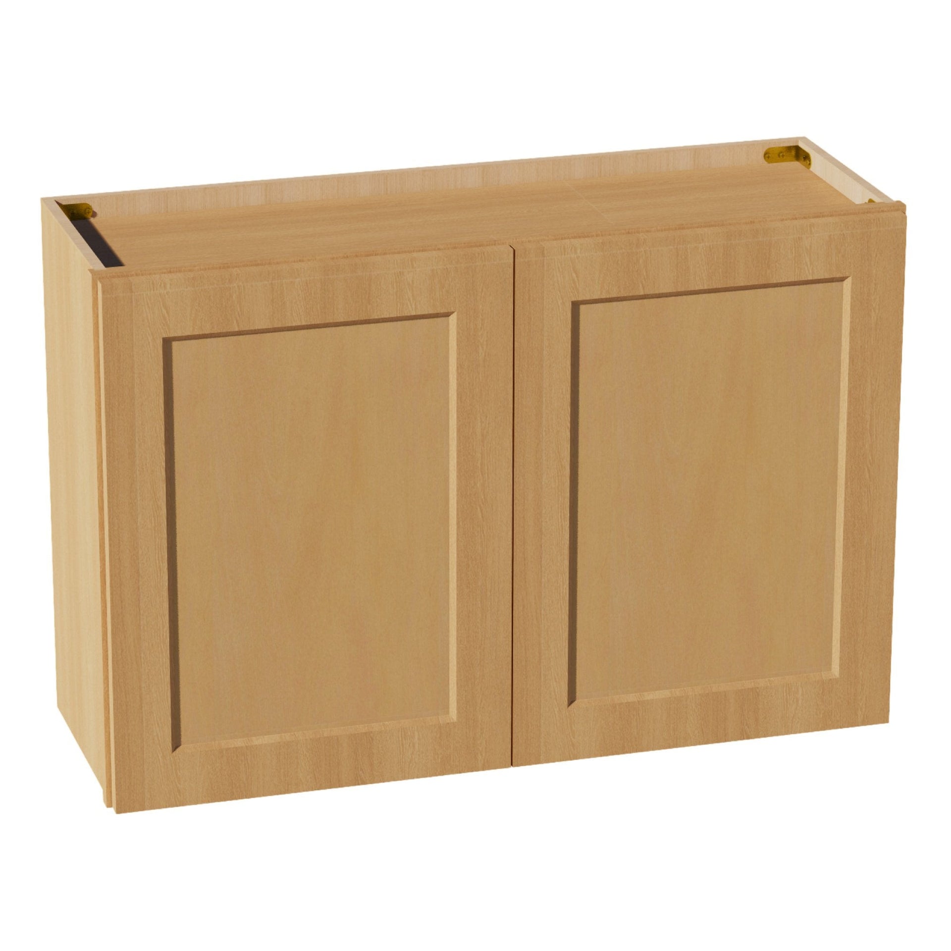 W362424-ST  Wall Cabinet 2 Doors & 2 Shelves - Shaker Style - Timber   36"W x 21"H x 24"D
