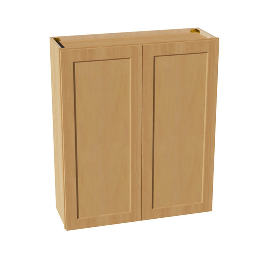 W3642-ST  Wall Cabinet 2 Doors & 2 Shelves - Shaker Style - Timber   36"W x 42"H x 12"D