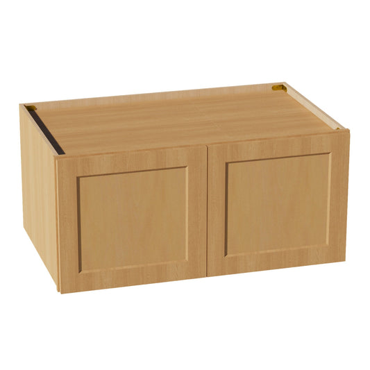 W3918-ST  Wall Cabinet 2 Doors & 2 Shelves - Shaker Style - Timber   39"W x 18"H x 12"D