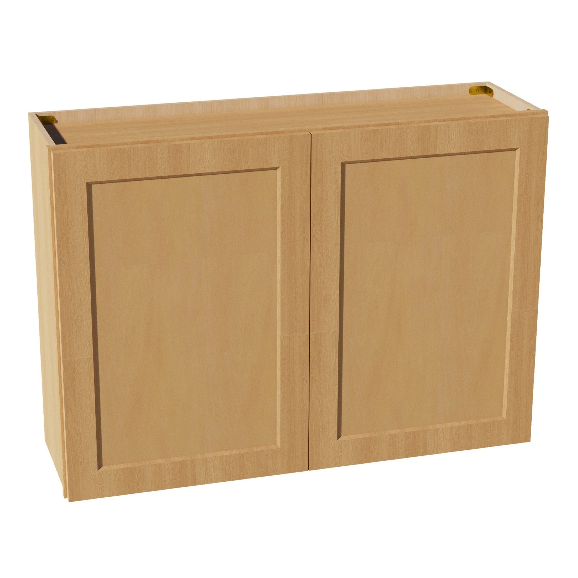 W4230-ST: Shaker Timber 42"W x 30"H 2 Doors & 2 Shelves Standard Wall Cabinet