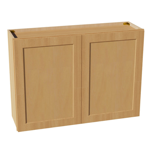 W4230-ST  Wall Cabinet 2 Doors & 2 Shelves - Shaker Style - Timber   42"W x 30"H x 12"D